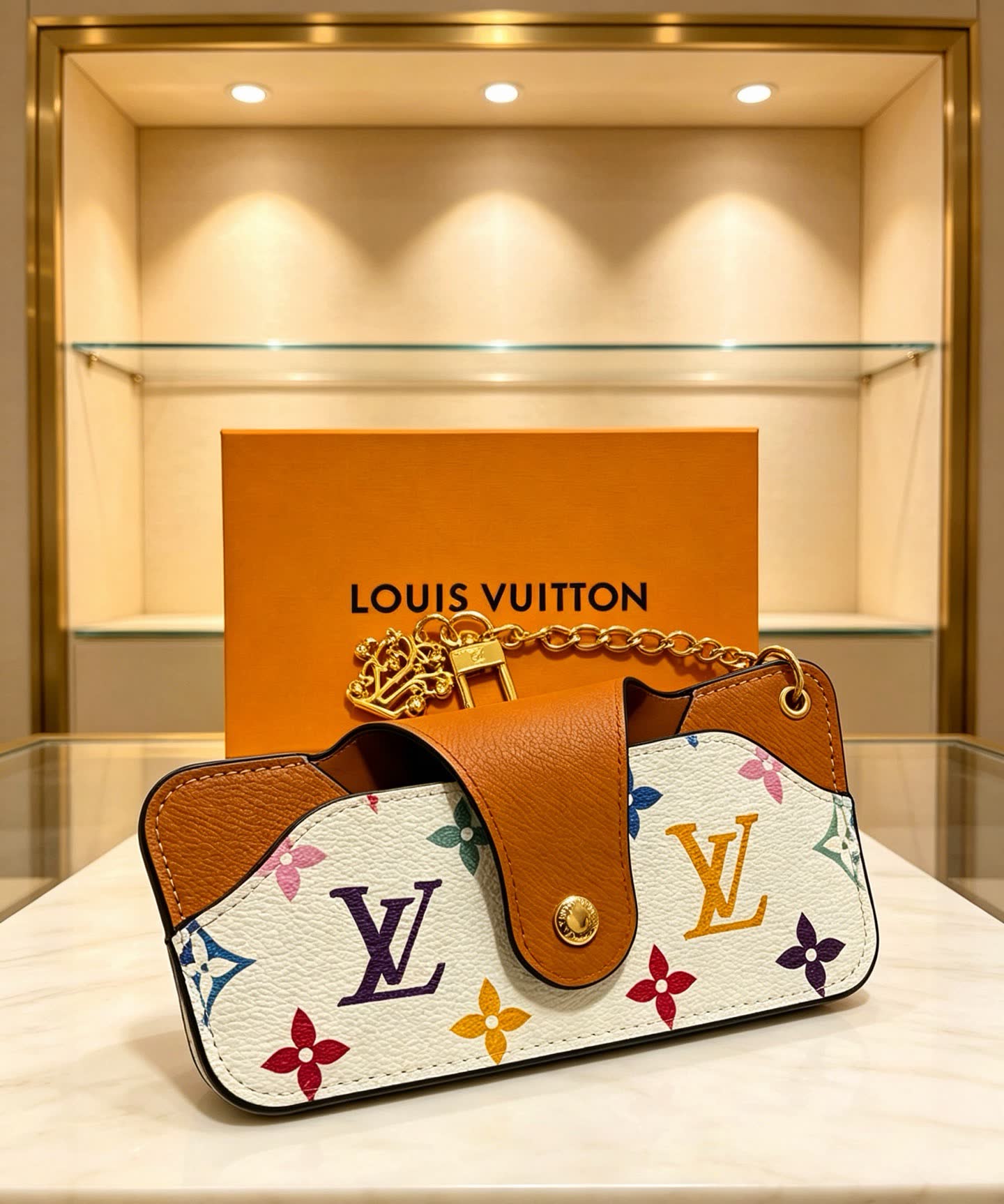 Louis Vuitton Keychain, Monogram Multicolore Design